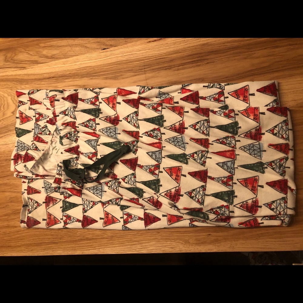 Men’s O Christmas Tree Organic Pajama Bottoms SZ M